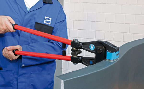 Eckold HZ 52 Hand Pliers Shrinking a Metal Panel with the Non-Marring Tooling