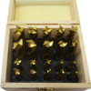 JET 20 PC TiN COATED SINGLE END MILL SET