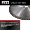 JET 210 BLADE 350MM 84T CARBIDE NF CK350