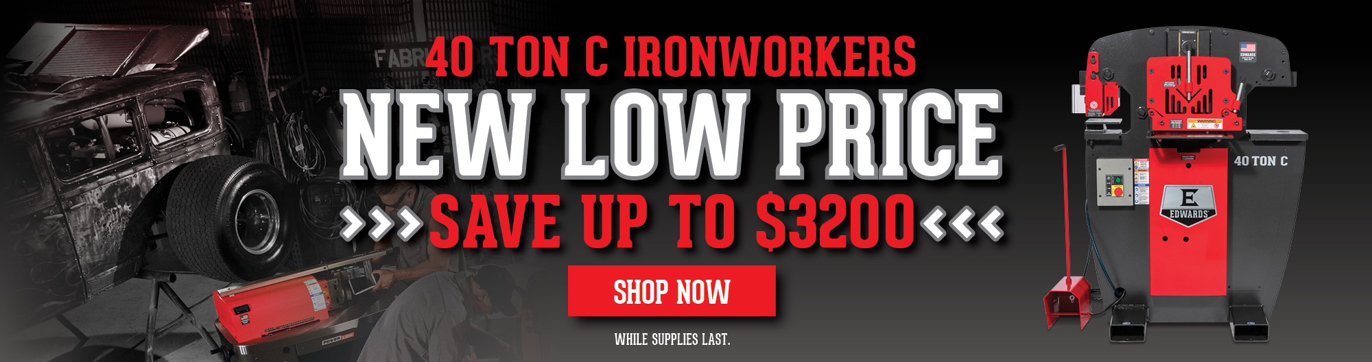 Edwards 40 Ton C Ironworkers Special Pricing While Supplies Last