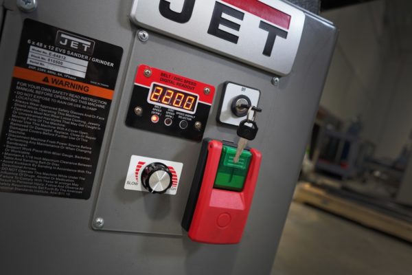 JET J-64812VS, 6" x 48" Variable-Speed Belt and 12" Disc Finishing/Grinding Machine